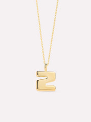 Gold Initial Necklace - Letter Necklace