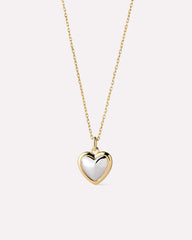 14K Gold Rhodium Plated Two Tone Love Lev Heritage Pendant Necklaces For Women Ana Luisa Lev Small Two Tone