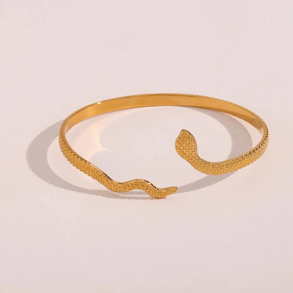 18k Adjustable Snake Bracelet - Veinci