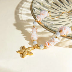 18k Boho Oceanic Sea Shell Necklaces - Veinci