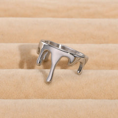 18k Minimal Melting Ring - Veinci