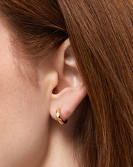 Gold Hoop Earrings - Walker Hoops