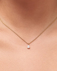 Delicate Solitaire Pendant - Elise Pendant