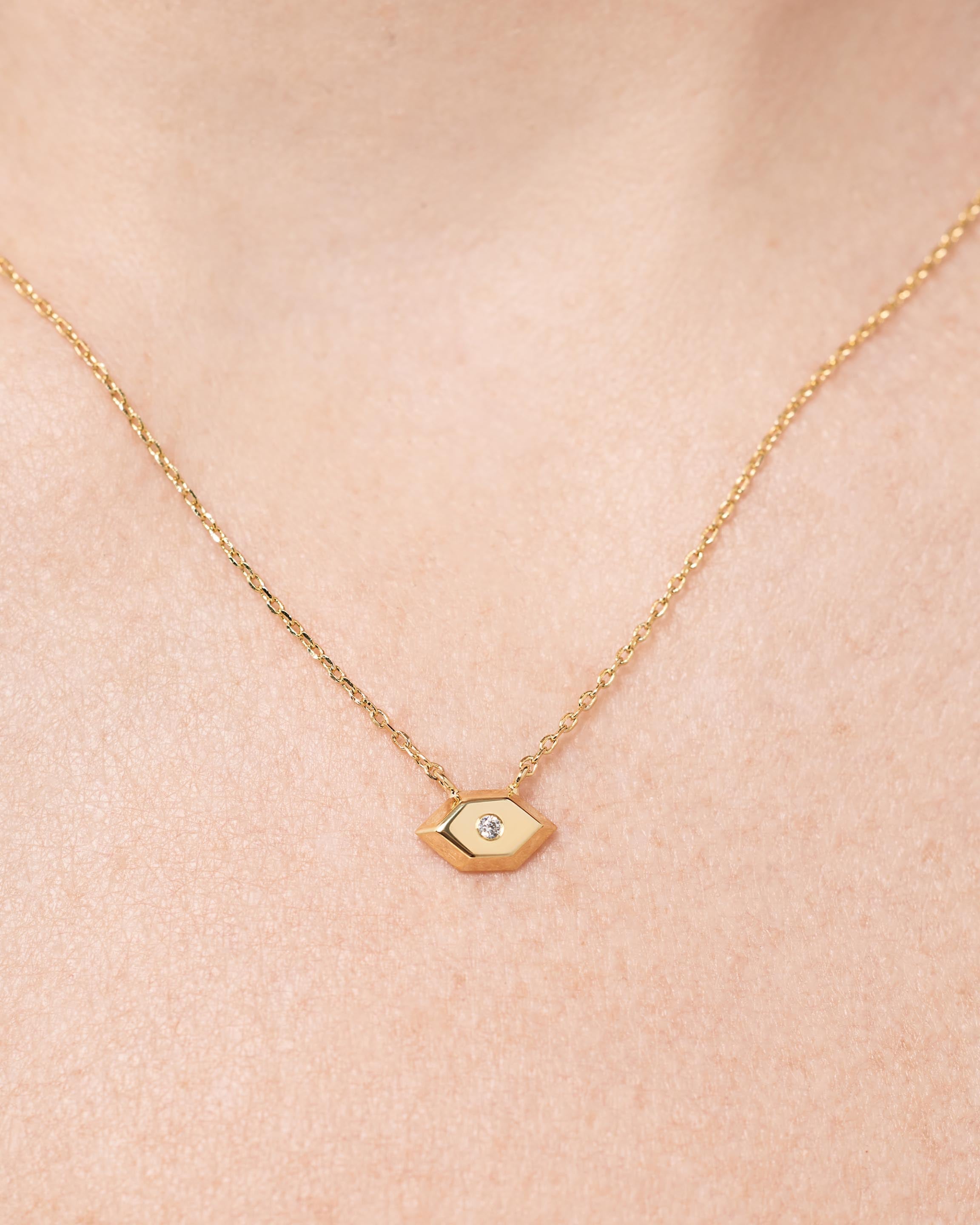 Gold Pendant Necklace - Walker Pendant