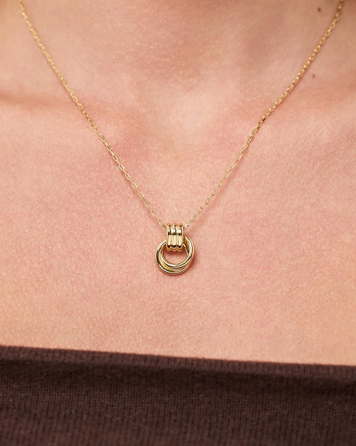 14K Gold Plated Dook Knocker Statement Pendant Necklaces For Women Ana Luisa Palmer Gold