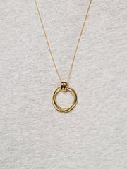 Gold Pendant Necklace - Penny