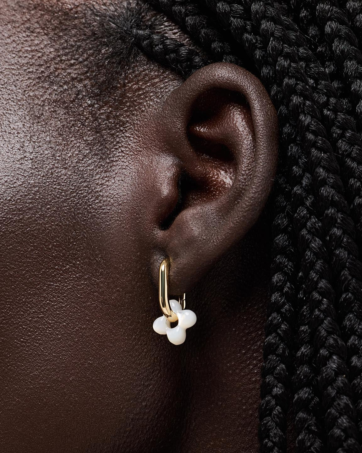 Flower Earrings - Cassia Hoops