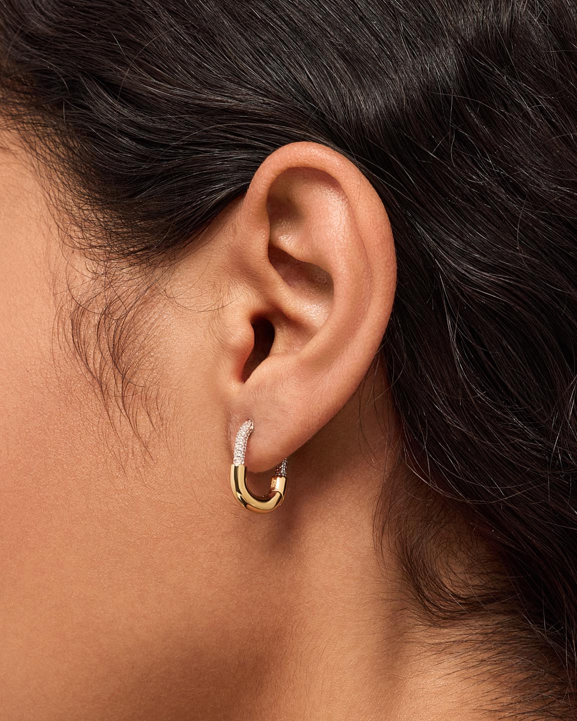 Gold Hoops - Brynley Hoops Large
