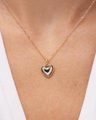 14K Gold Rhodium Plated Two Tone Love Lev Heritage Pendant Necklaces For Women Ana Luisa Lev Small Two Tone