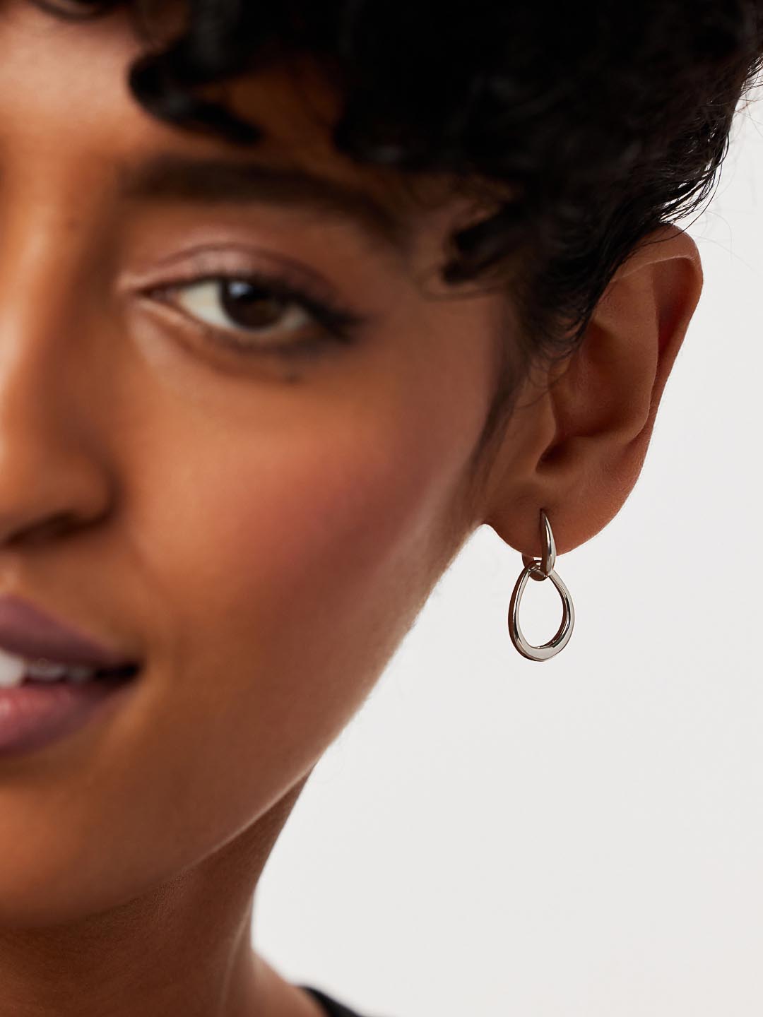 Silver Drop Earrings - Sage Silver