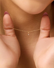 Ana Luisa Jewelry Necklace Charms Birthstone Gold Mini Birthstone Charm June Birthstone Gold Mini Pearl Charm Solid Gold