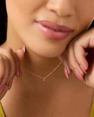 Ana Luisa Jewelry Necklace Charms Birthstone Gold Mini Birthstone Charm Solid Gold