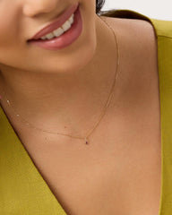 Ana Luisa Jewelry Necklace Charms Birthstone Gold Mini Birthstone Charm July Birthstone Gold Mini Ruby Charm Solid Gold
