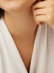 Dainty Gold Necklace - Gold Satellite Necklace