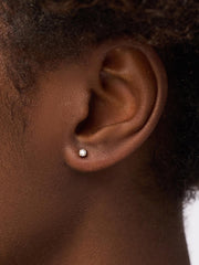 Lab Grown Diamond Earrings - Gold Medium Diamond Studs