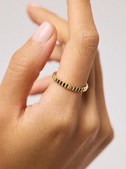 Solid White Gold - Slim Nova Ring