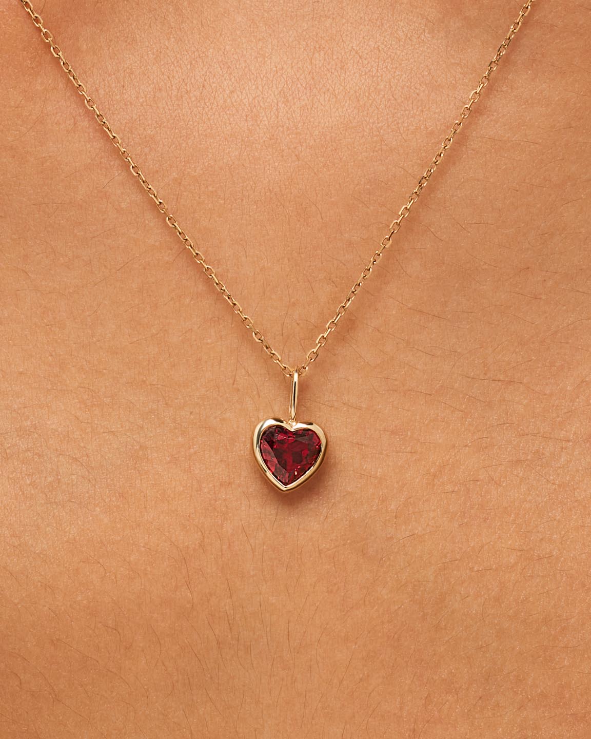 Gold Pendant - Gold Heart Charm