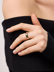 Gold Band Ring - Gold Slim Dome Ring