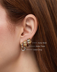 Hoop Earrings - Asher Medium