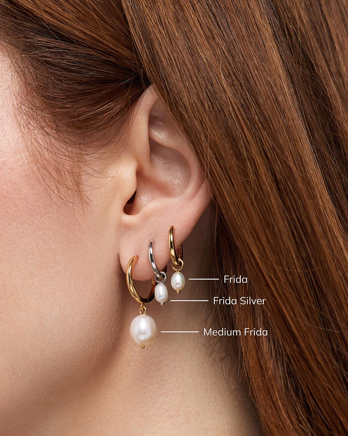 Drop Earrings - Lainey Medium Marble Blue