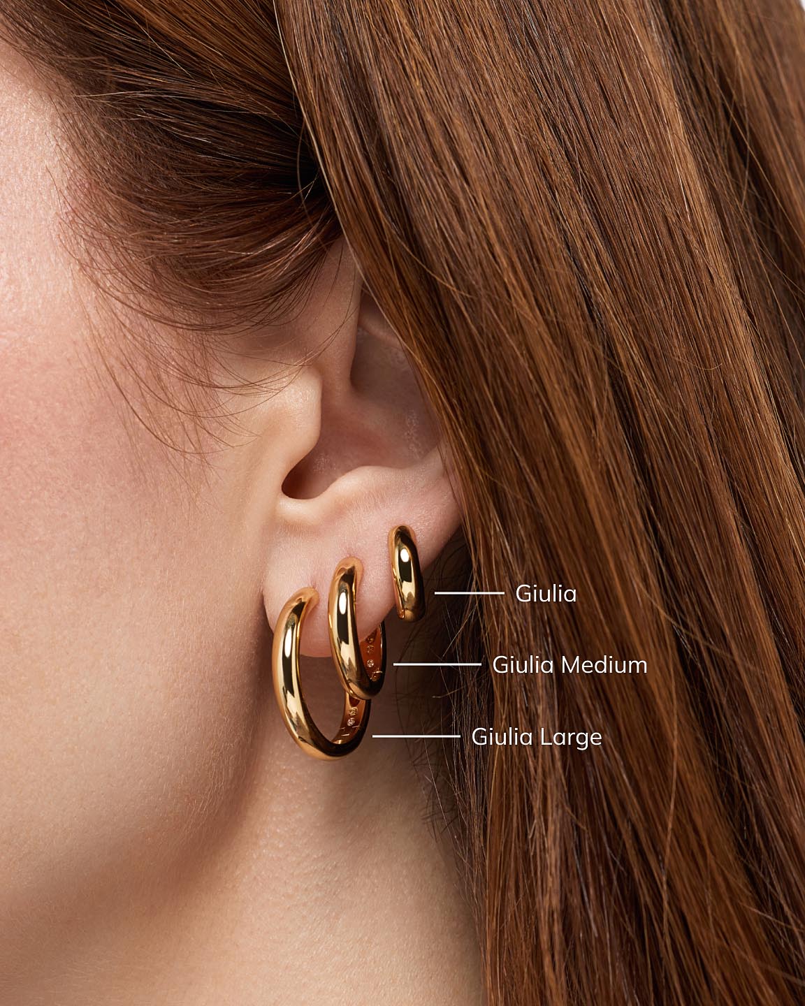 Ana Luisa Giulia Hoop Earrings