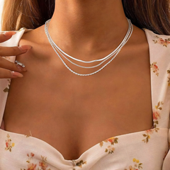 3-Piece Classic Necklace Choker Stack