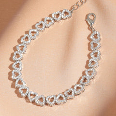 Love Hearts Diamond Bracelet