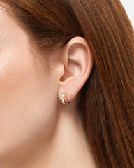 Gold Hoop Earrings - Esme Triple