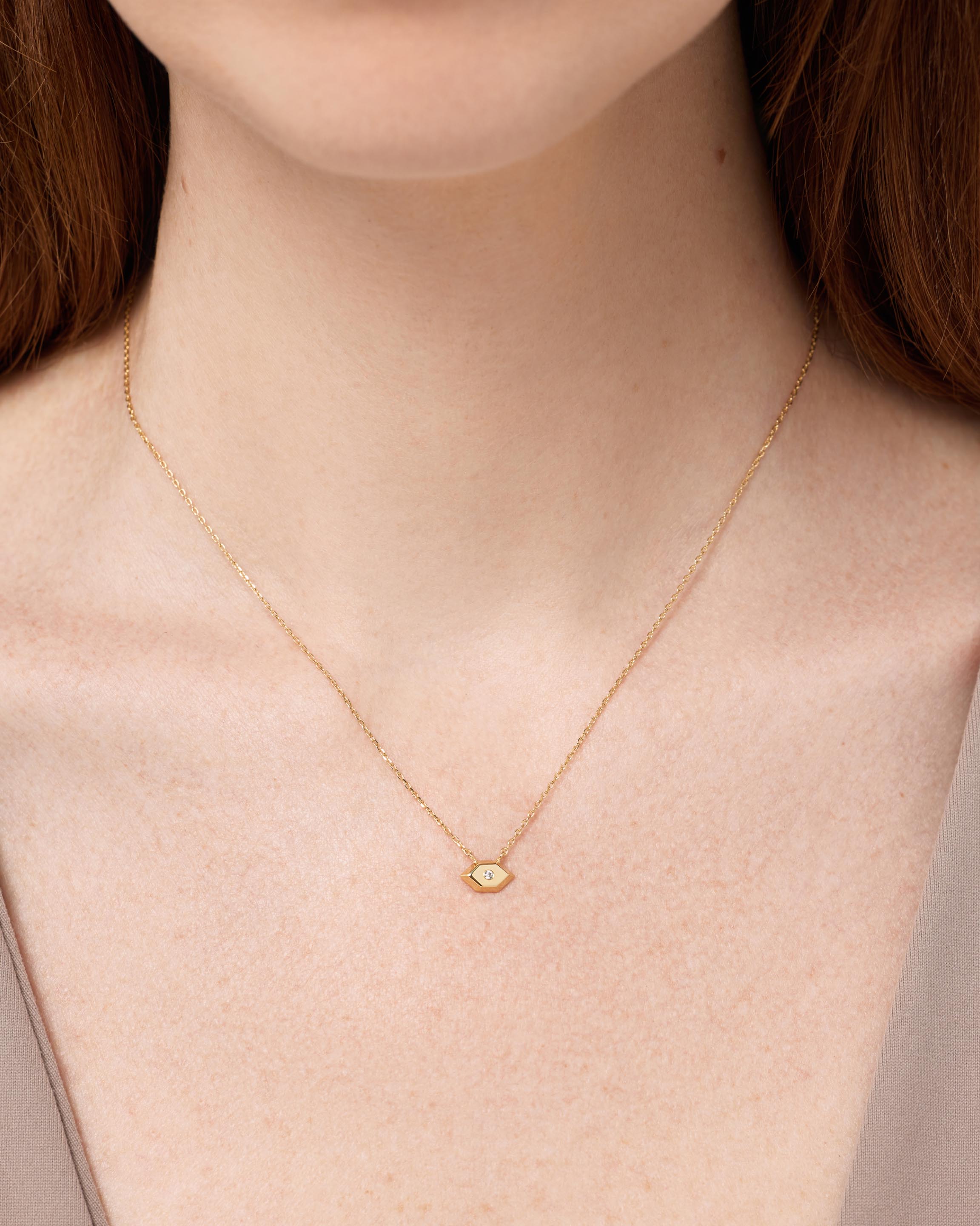 Gold Pendant Necklace - Walker Pendant