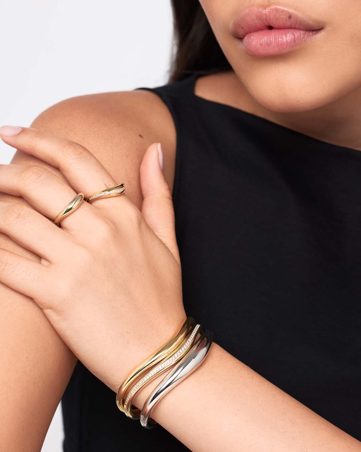 Bangle Bracelet - Talia Silver
