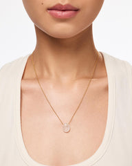 Gold Pendant Necklace - Pebble