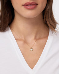 14K Gold Rhodium Plated Two Tone Love Lev Heritage Pendant Necklaces For Women Ana Luisa Lev Small Two Tone