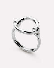 Rhodium Plated Statement Rings For Women Ana Luisa Remi Silver