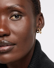 Chunky Gold Hoop Earrings - Gold Classic Hoops Large