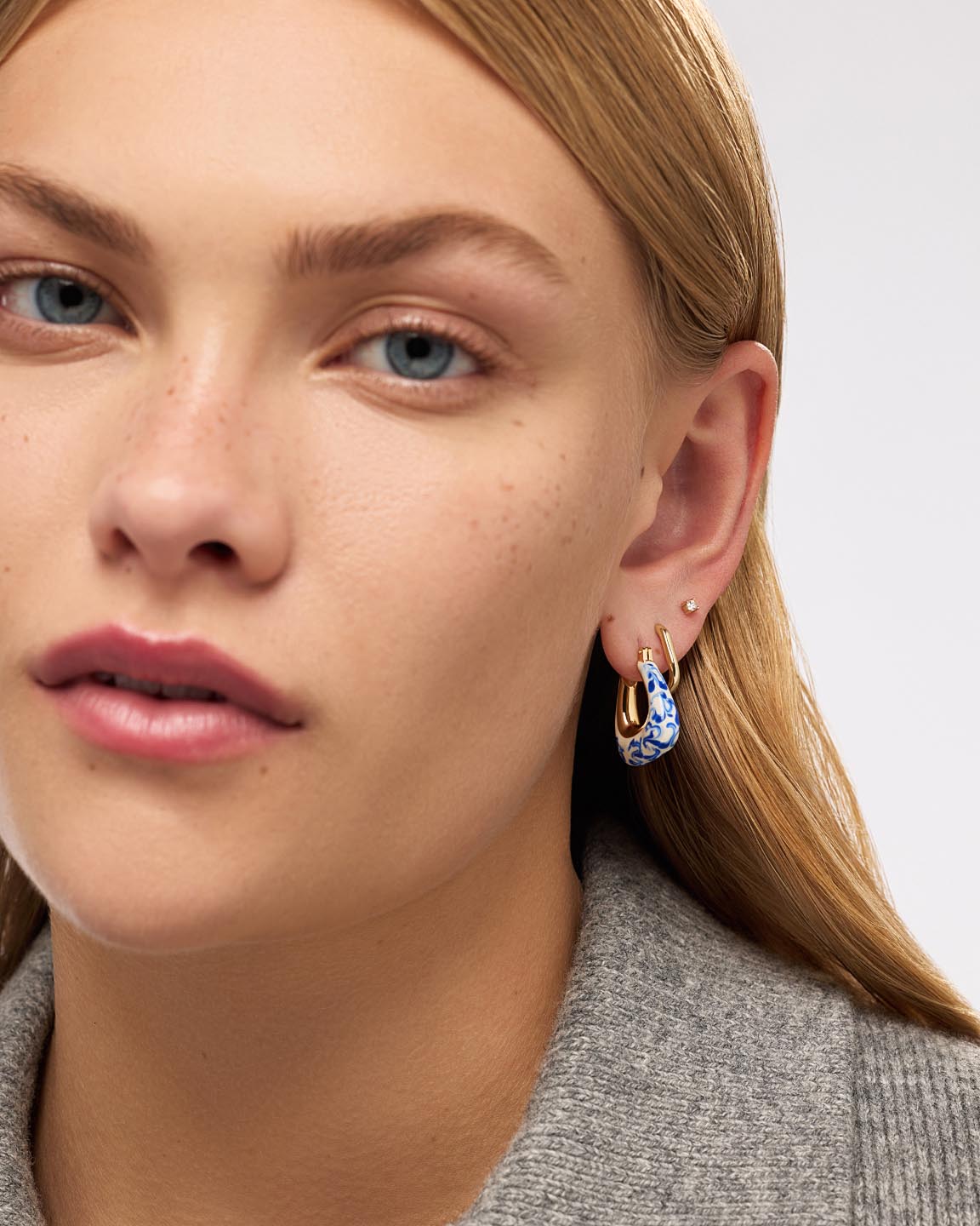 Chunky Gold Hoop Earrings - Colene
