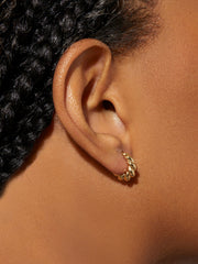 Twisted Hoop Earrings - Paris