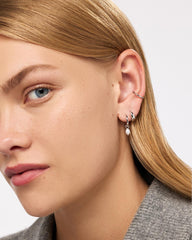 Drop Earrings - Lainey Medium Marble Blue