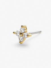 Gold Stud Earrings - Debbie