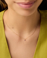 Ana Luisa Jewelry Necklace Charms Birthstone Gold Mini Birthstone Charm Solid Gold