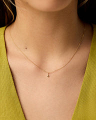 Ana Luisa Jewelry Necklace Charms Birthstone Gold Mini Birthstone Charm November Birthstone Gold Mini Citrine Charm Solid Gold