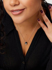 Gold Pendant Necklace - Pebble