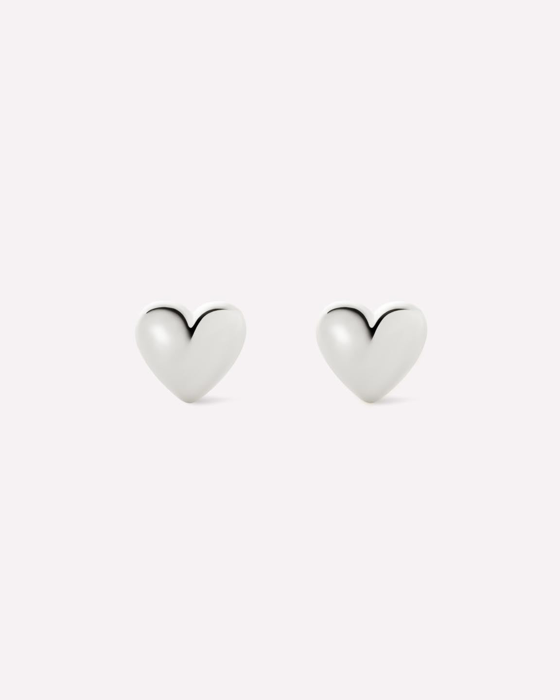Rhodium Plated Silver Love Lev Heritage Stud Earrings For Women Ana Luisa Lev Studs Silver