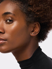 Lab Grown Diamond Earrings - Gold Medium Diamond Studs
