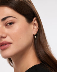 Solid Gold Diamonds Solid Bloom Fine Flower Drop Earrings Ana Luisa Mini Flower Drop Earrings