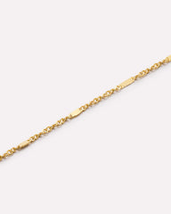 Solid Yellow Gold - Singapore Chain Necklace