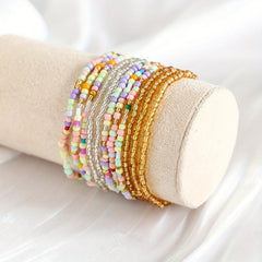 11-Piece Boho Pastel Bracelet Stack