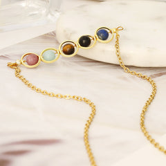 Dainty Handmade Zodiac Stones Necklace