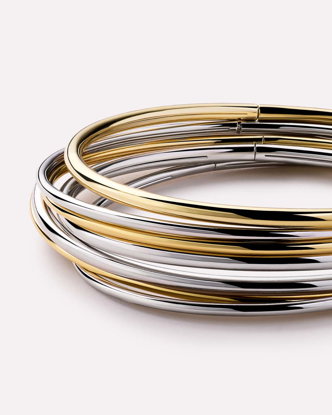 Gold Bangle Bracelet - Carter (2mm)