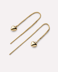 14K Gold Plated Sterling Silver Love Lev Heritage Delicate Threader Earrings For Women Ana Luisa Lev Threaders