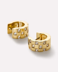 Gold Huggie Earrings - Eden Mini